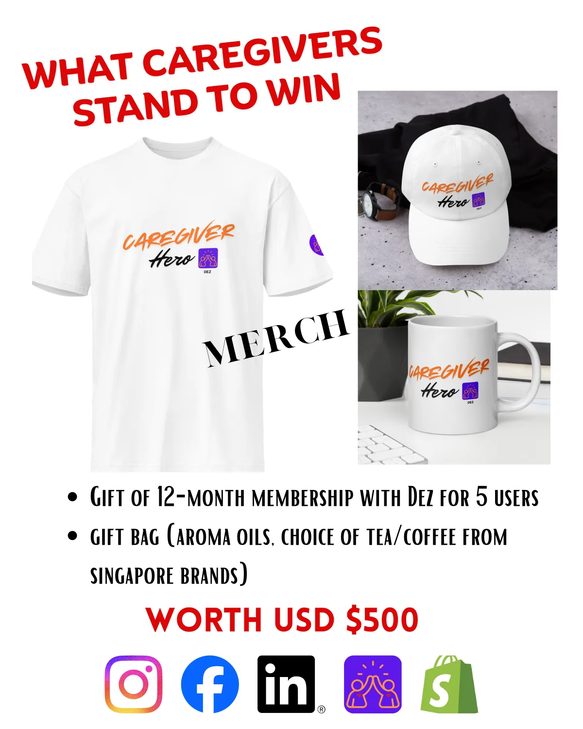 Caregiver Heroes prizes and recognition