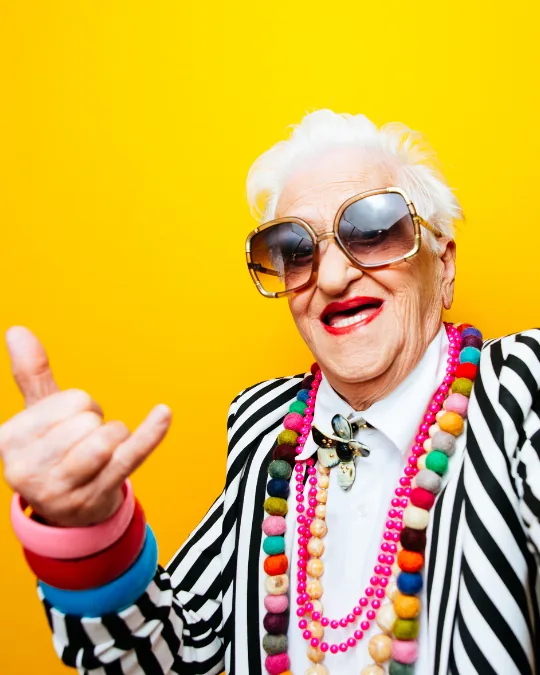 When grandma lives alone — vibrant senior thriving with confidence and style